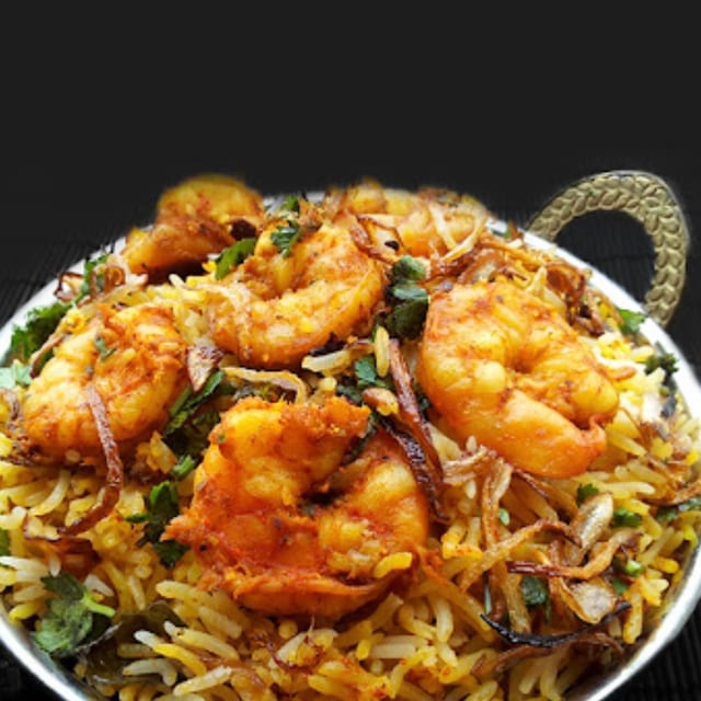 Shrimp Biryani.