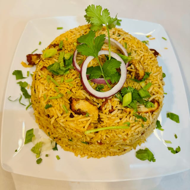 Chicken 65 fried rice.
