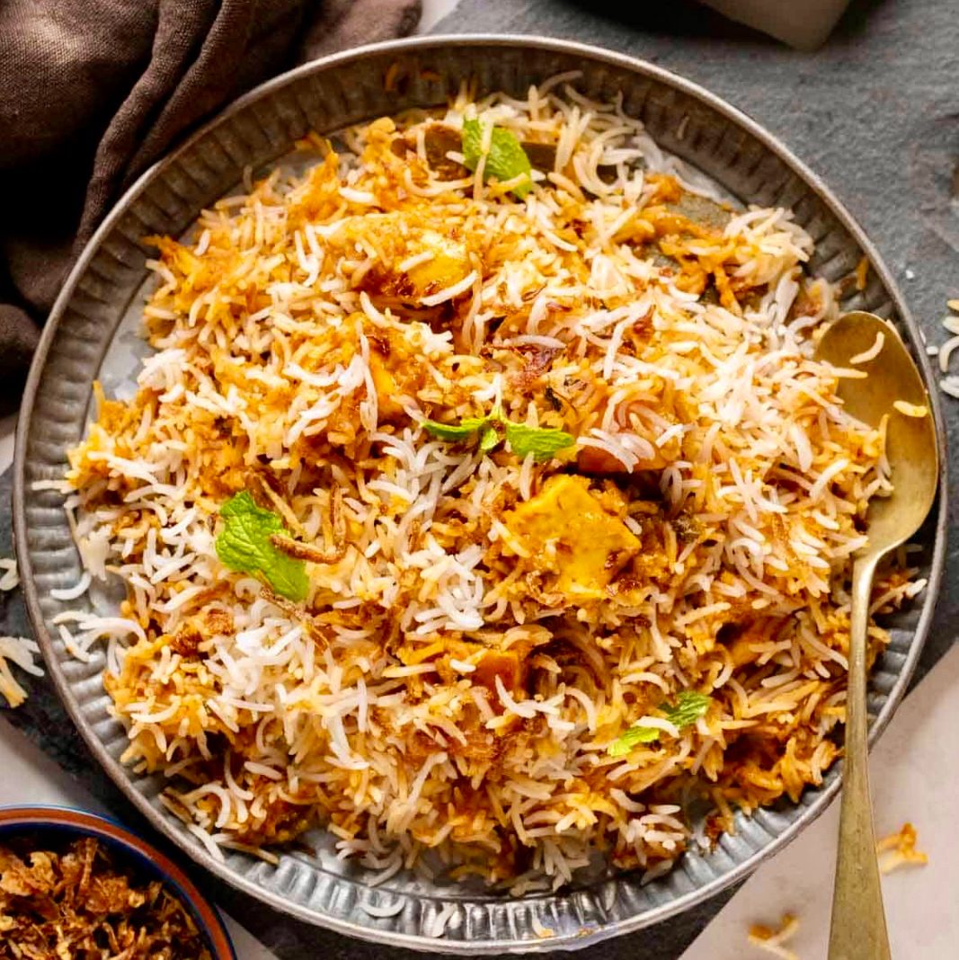 Paneer Biryani.