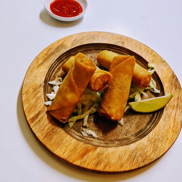 Vegetable Spring Rolls.