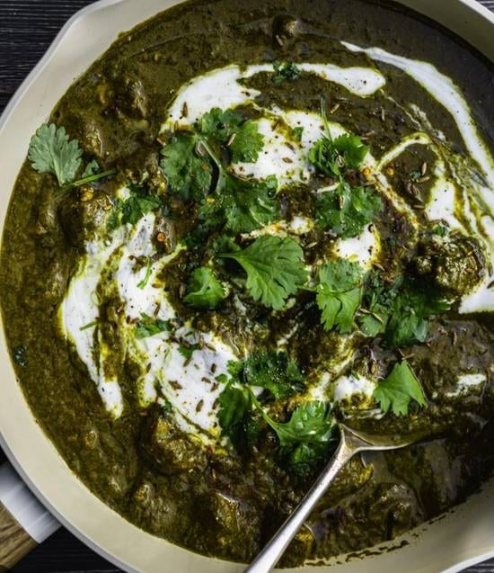 Lamb Saag Paneer.