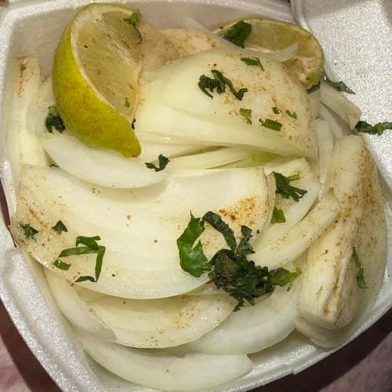 Onion salad.